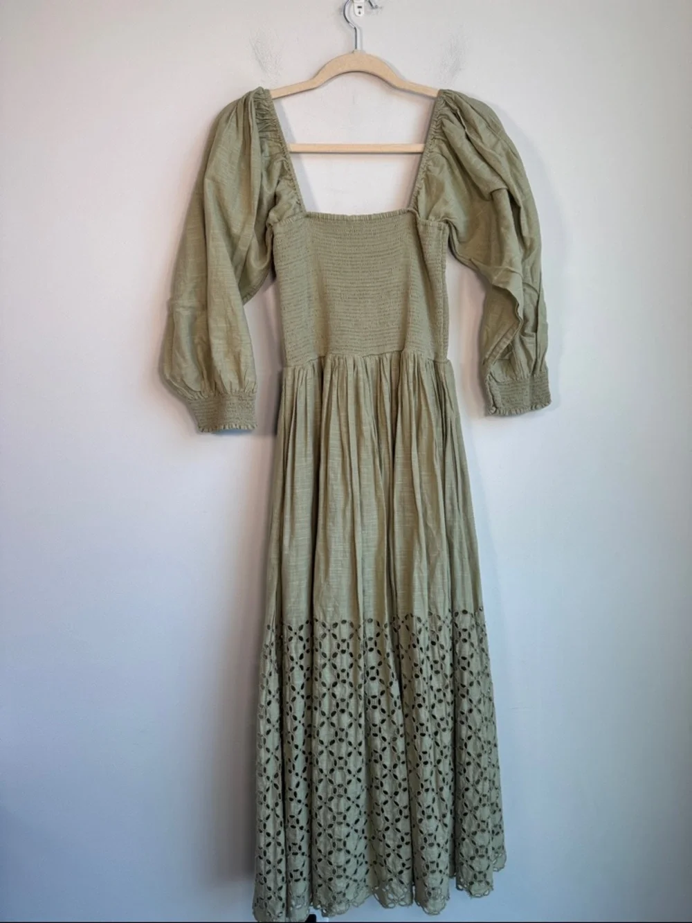 Free People Perfect Storm Midi Dress in Green - M - Picture 6 of 7